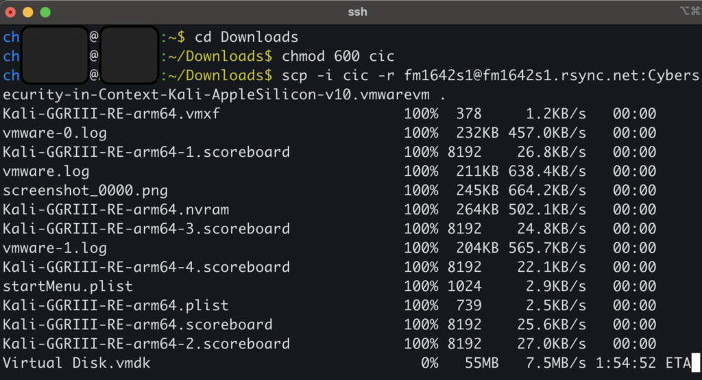 All three steps in the Mac environment